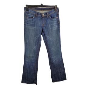 Citizens Of Humanity 27 Womens Ingrid Low Waist Flare Leg Dark Wash Blue Casual